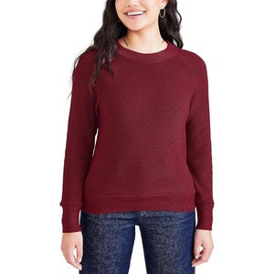 image:imageDOCKERS Womens Dockers Womens Crewneck Sweater Regular FitTibetan Red