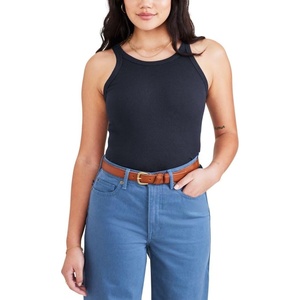 image:imageDOCKERS Womens Slim Favorite Knit Tank Top ShirtNavy Blazer Rib