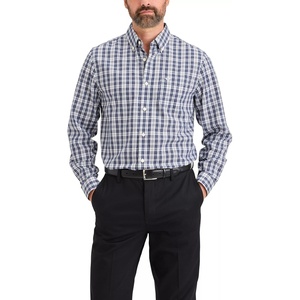 image:imageDockers Mens Classic Fit Long Sleeve Signature Iron Free Shirt with Stain DefenderCarmelo Lucent White Plaid