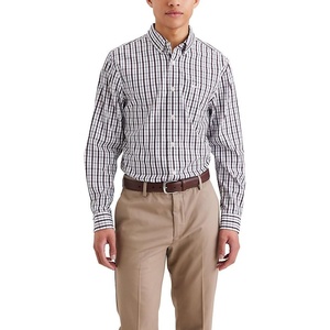 image:imageDockers Mens Classic Fit Long Sleeve Signature Iron Free Shirt with Stain DefenderDawn Caramel Caf