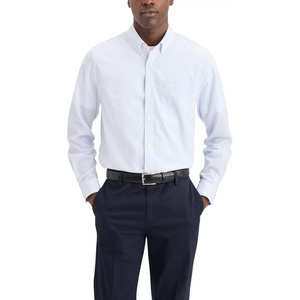 image:imageDockers Mens Classic Fit Long Sleeve Signature Iron Free Shirt with Stain DefenderHatton Lucent White Plaid