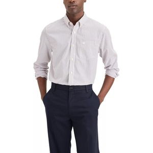 image:imageDockers Mens Classic Fit Long Sleeve Signature Iron Free Shirt with Stain DefenderMadison Lucent White Stripe