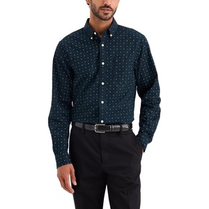 image:imageDockers Mens Classic Fit Long Sleeve Signature Iron Free Shirt with Stain DefenderTotal Eclipse Print