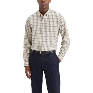 image:imageDockers Mens Classic Fit Long Sleeve Signature Iron Free Shirt with Stain DefenderWhitmore Plaid