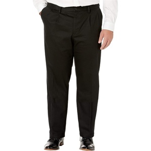 image:imageDockers Mens Classic Fit Signature Lux Cotton Stretch PantsPleated Regular and Big amp TallBlack