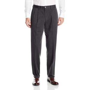 image:imageDockers Mens Classic Fit Signature Lux Cotton Stretch PantsPleated Regular and Big amp TallCharcoal Heather