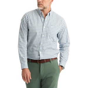 image:imageDockers Mens Dockers Mens Signature Shirt Long Sleeve Classic Fit with Stain DefenderLucent White Plaid