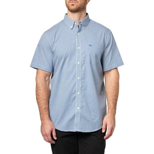 image:imageDockers Mens Dockers Mens Signature Shirt Short Sleeve Classic Fit with Stain DefenderMesilla Delft Plaid