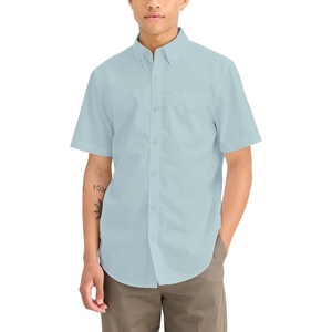 image:imageDockers Mens Dockers Mens Signature Shirt Short Sleeve Classic Fit with Stain DefenderPastel Blue
