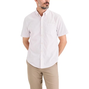 image:imageDockers Mens Dockers Mens Signature Shirt Short Sleeve Classic Fit with Stain DefenderToadstool Stripe