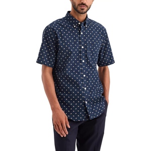 image:imageDockers Mens Dockers Mens Signature Shirt Short Sleeve Classic Fit with Stain DefenderTotal Eclipse Print