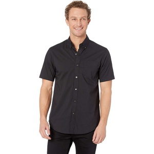 image:imageDockers Mens Regular Fit Short Sleeve Casual Shirt Standard and Big amp TallBlack