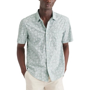 image:imageDockers Mens Regular Fit Short Sleeve Casual Shirt Standard and Big amp TallGreen Loquat Harbor Grey