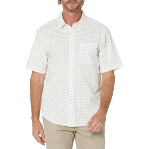 image:imageDockers Mens Regular Fit Short Sleeve Casual Shirt Standard and Big amp TallLuncent White Riviera