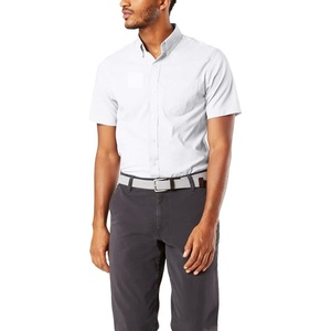 image:imageDockers Mens Regular Fit Short Sleeve Casual Shirt Standard and Big amp TallPaper White
