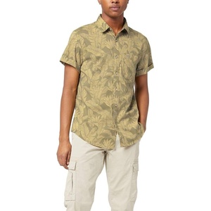 image:imageDockers Mens Regular Fit Short Sleeve Casual Shirt Standard and Big amp TallShark Grey