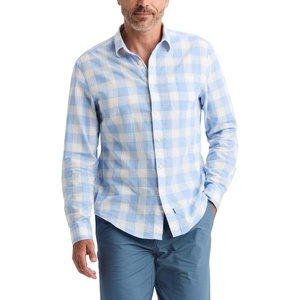 image:imageDockers Mens Ultimate Shirt Long Sleeve Regular FitPiedra Vista Blue Plaid