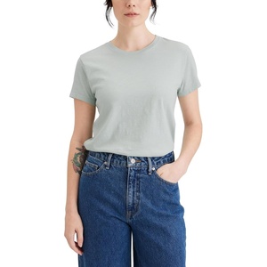 image:imageDockers Womens Slim Fit Cotton Slub Jersey Favorite Crew TShirtHarbor Grey