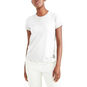 image:imageDockers Womens Slim Fit Cotton Slub Jersey Favorite Crew TShirtPaper White