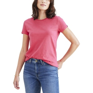 image:imageDockers Womens Slim Fit Cotton Slub Jersey Favorite Crew TShirtRethink Pink