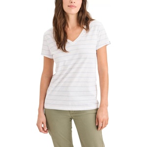 image:imageDockers Womens Slim Fit Short Sleeve Favorite VNeck Tee ShirtNevin Artic Ice