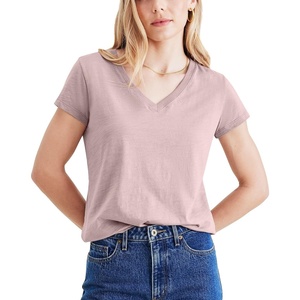 image:imageDockers Womens Slim Fit Short Sleeve Favorite VNeck Tee ShirtPurple Dove