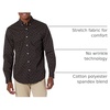 image:imageDockers Mens Classic Fit Long Sleeve Signature Comfort Flex Shirt Standard and Big amp TallBlack Bean Print