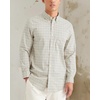 image:imageDockers Mens Classic Fit Long Sleeve Signature Comfort Flex Shirt Standard and Big amp TallGrey Yucca Grit Plaid