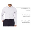 image:imageDockers Mens Classic Fit Long Sleeve Signature Comfort Flex Shirt Standard and Big amp TallOil Grey