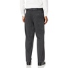 image:imageDockers Mens Comfort Khaki Stretch Relaxedfit FlatFront PantDark Charcoal Heather
