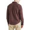 image:imageDockers Mens Regular Fit Long Sleeve Casual Shirt Regular and Big amp TallBitter Chocolate Burgundy Plaid
