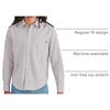 image:imageDockers Mens Regular Fit Long Sleeve Casual Shirt Regular and Big amp TallPurple Dove