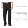 image:imageDockers Mens Relaxed Fit Comfort Khaki Pants  PleatedBlack Metal Stretch