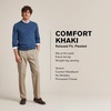 image:imageDockers Mens Relaxed Fit Comfort Khaki Pants  PleatedDark Charcoal Heather