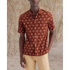 image:imageDockers Mens Short Sleeve Camp Collar Shirt Regular and Big amp TallOrange  Mirage Picante Slub
