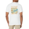 image:imageDockers Mens Slim Fit Short Sleeve Graphic Tee ShirtLucent White Back Logo