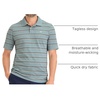image:imageDockers Mens Slim Fit Short Sleeve PoloBaldwin Tourmaline Stripe