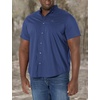 image:imageDockers Mens Supreme Flex Long Sleeve Button Up ShirtNew Medieval Blue  Solid