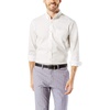 image:imageDockers Mens Classic Fit Long Sleeve Signature Comfort Flex Shirt Standard and Big amp TallPaper White