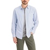 image:imageDockers Mens Regular Fit Long Sleeve Casual Shirt Regular and Big amp TallErwin Poplin Bel Air Blue Stripe