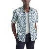image:imageDockers Mens Short Sleeve Camp Collar Shirt Regular and Big amp TallGreen  Harbor Gray Mangrove Slub