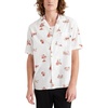 image:imageDockers Mens Short Sleeve Camp Collar Shirt Regular and Big amp TallLucent White  Station Slub