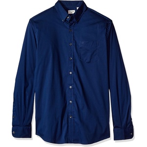 image:imageDockers Mens Classic Fit Long Sleeve Signature Comfort Flex Shirt Standard and Big amp TallMedieval Blue