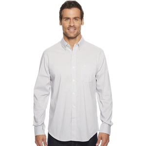 image:imageDockers Mens Classic Fit Long Sleeve Signature Comfort Flex Shirt Standard and Big amp TallOil Grey