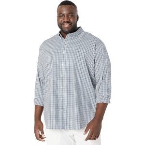 image:imageDockers Mens Classic Fit Long Sleeve Signature Comfort Flex Shirt Standard and Big amp TallPembroke Plaid