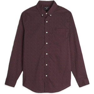 image:imageDockers Mens Classic Fit Long Sleeve Signature Comfort Flex Shirt Standard and Big amp TallWinetasting Print