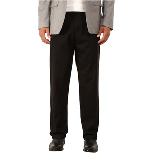 image:imageDockers Mens Comfort Khaki Stretch Relaxedfit FlatFront PantBlack Metal