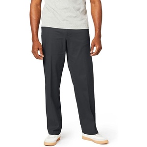 image:imageDockers Mens Comfort Khaki Stretch Relaxedfit FlatFront PantSteelhead Stretch