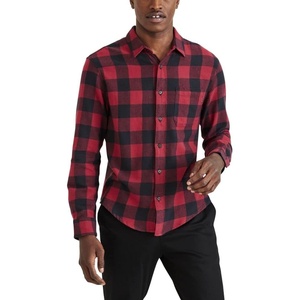 image:imageDockers Mens Regular Fit Long Sleeve Casual Shirt Regular and Big amp TallFreestone Buffalo Check