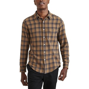 image:imageDockers Mens Regular Fit Long Sleeve Casual Shirt Regular and Big amp TallLeather Arnold Plaid